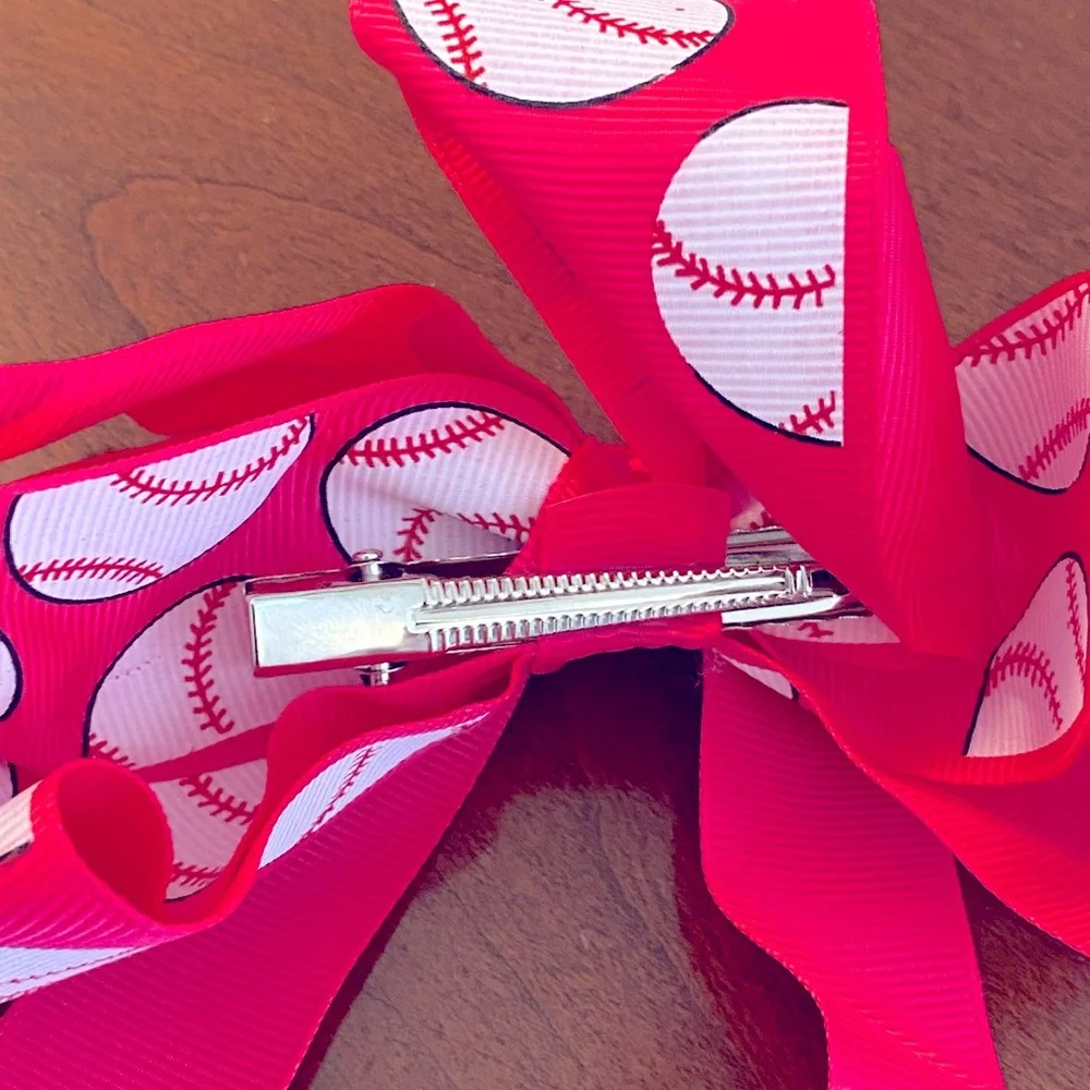Baseball Clip On Hairbow